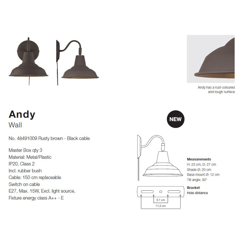 andy wall light